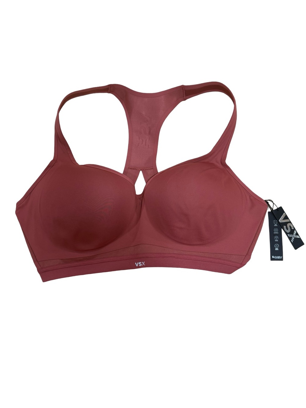 VSX Racerback Molded Sports Bra - Brick Red